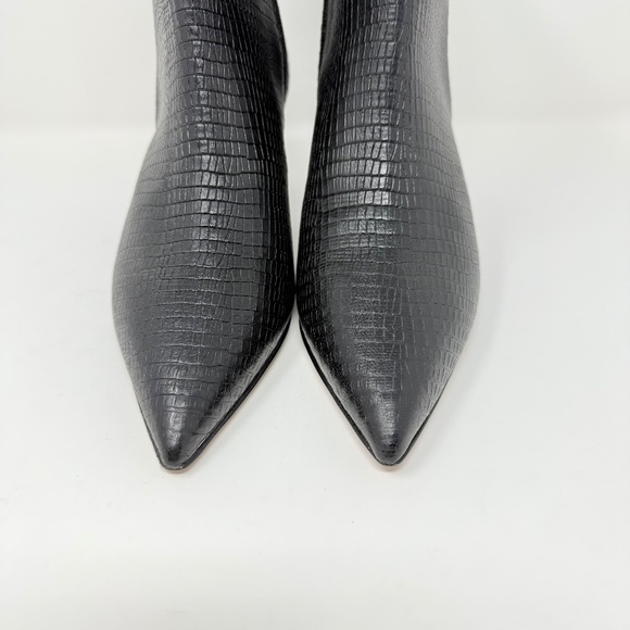 New Bruno Magli Nerina Bootie Black Snake Sz 7.5 - Picture 8 of 13